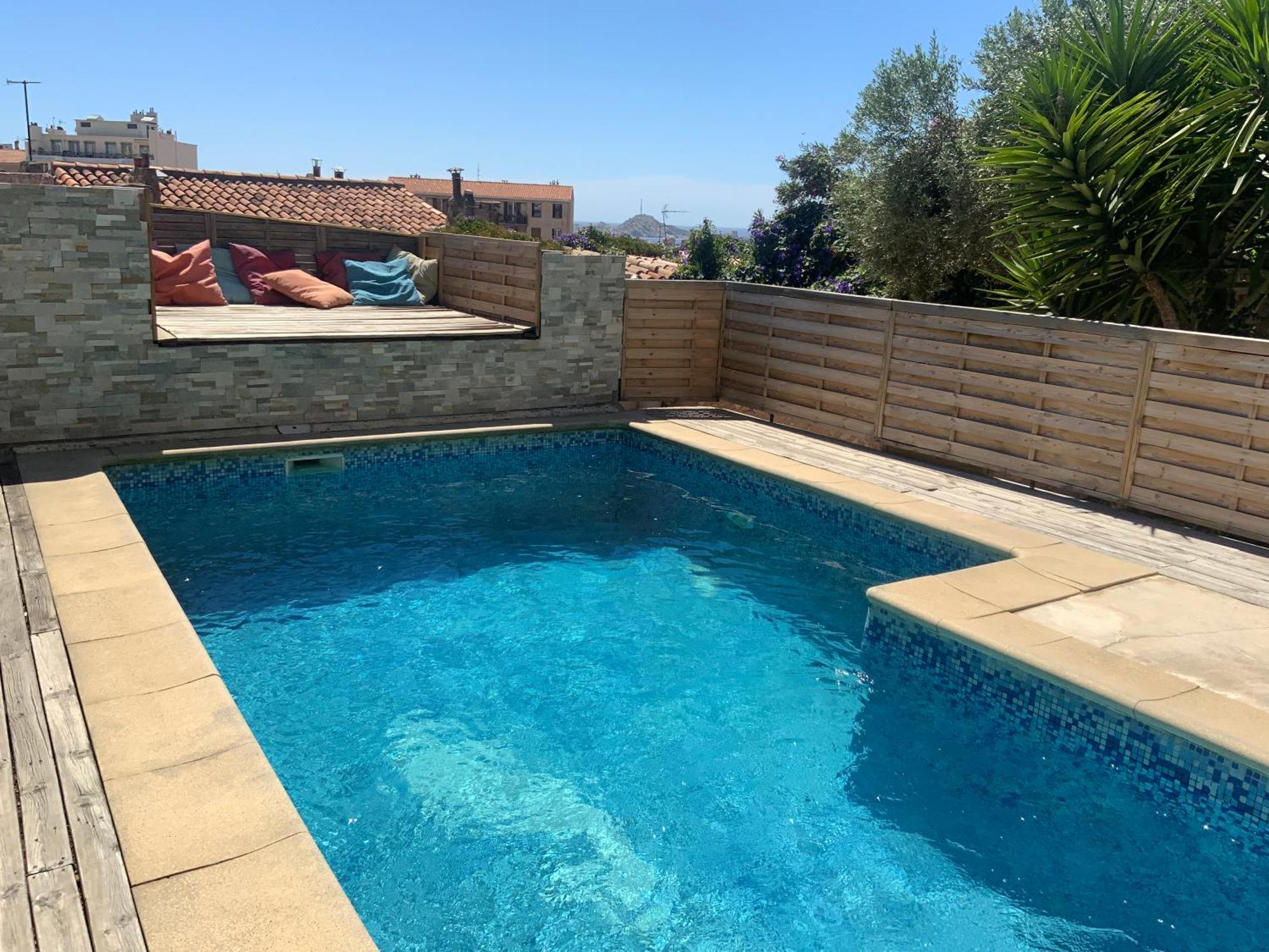 Appartamento Pour 4 face à la piscine Marsiglia Esterno foto