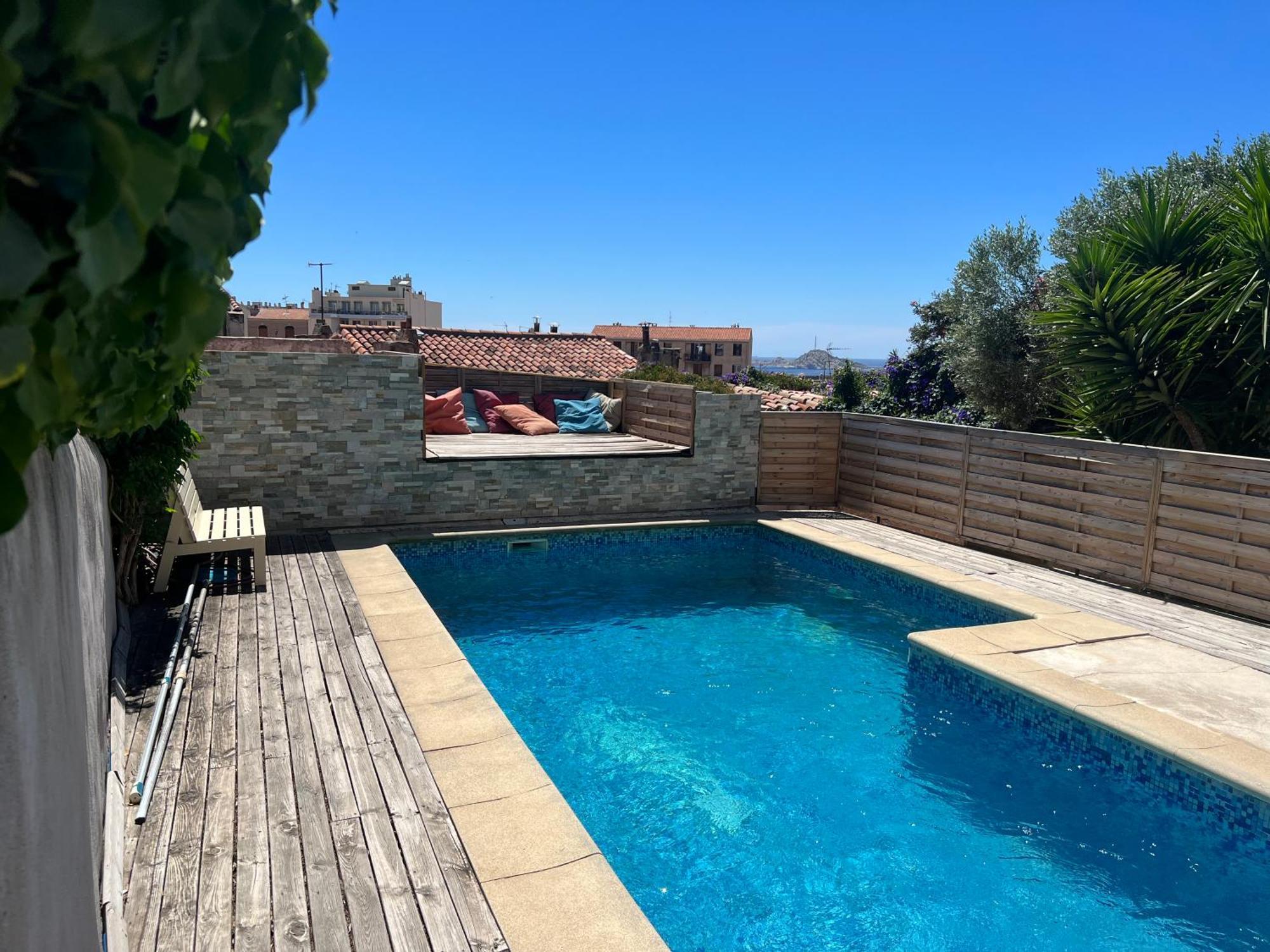 Appartamento Pour 4 face à la piscine Marsiglia Esterno foto